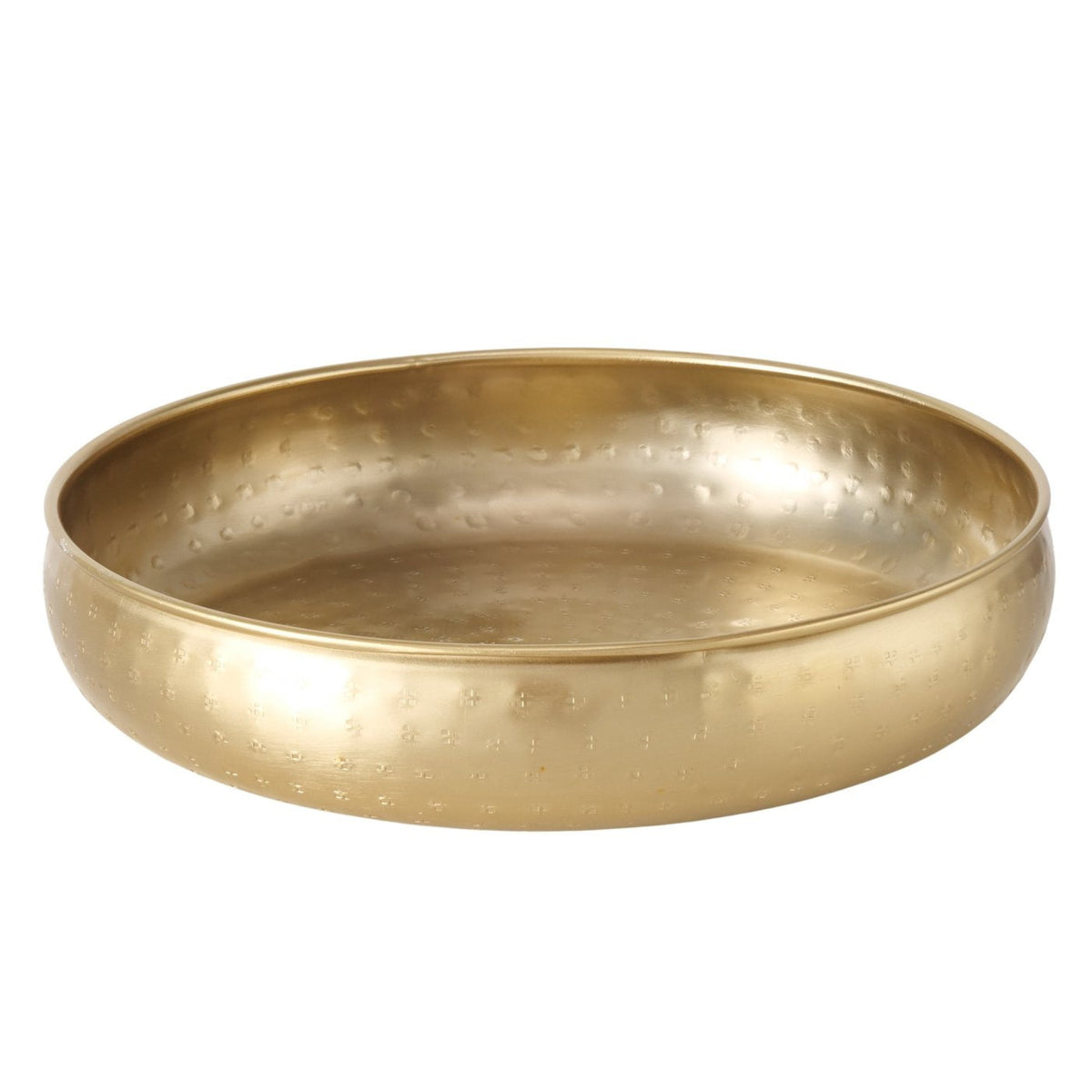 Dekoschale Arietta Gold Ø 30 cm – Metallschale & Obstschale - Dekoschale