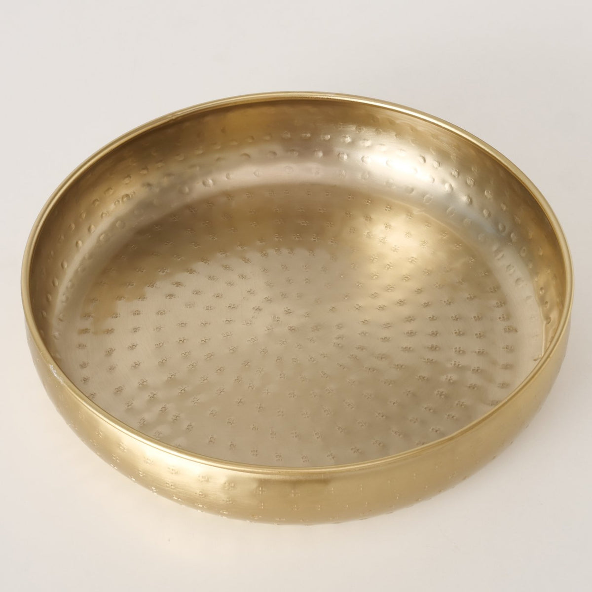 Dekoschale Arietta Gold Ø 30 cm – Metallschale & Obstschale - Dekoschale