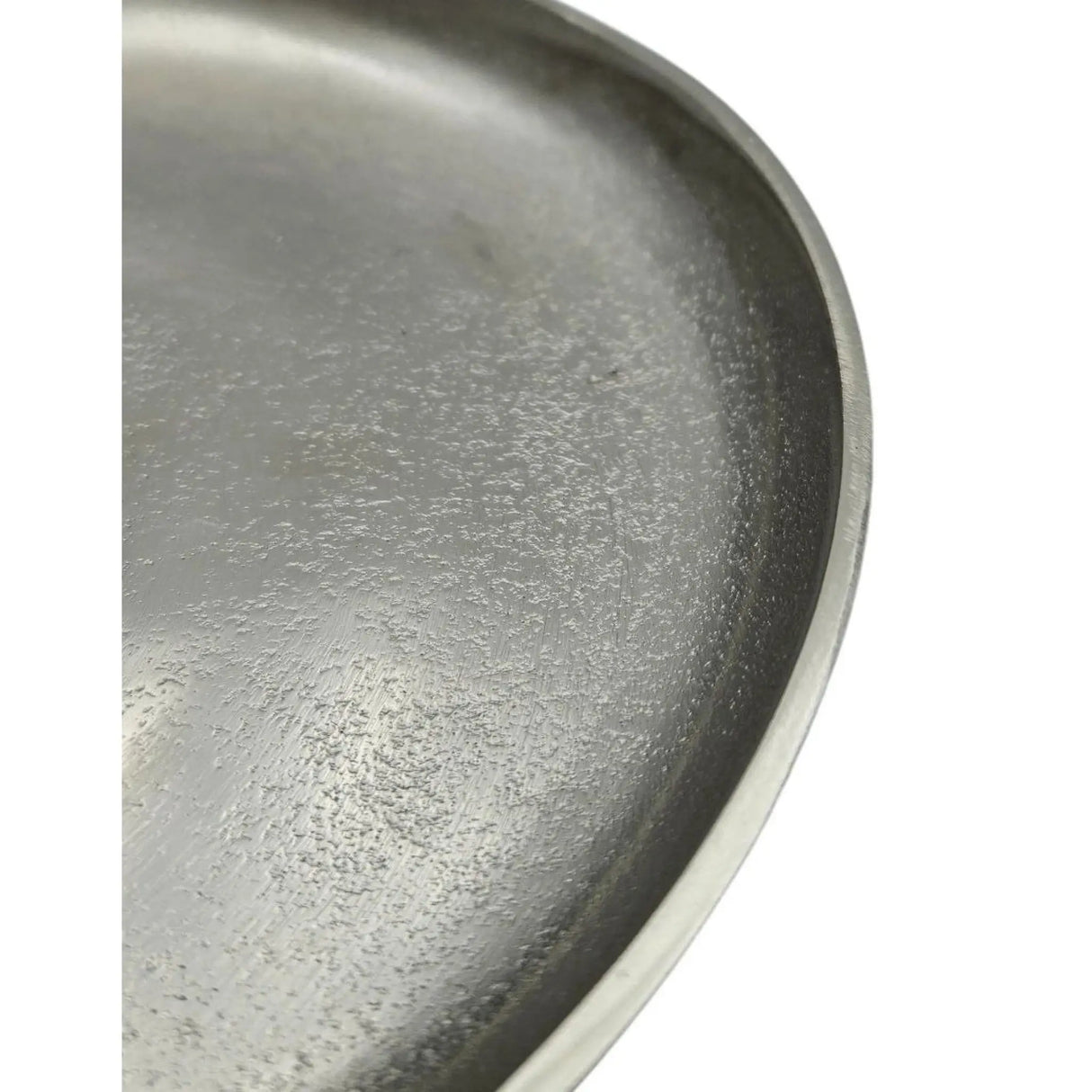 Dekoteller Silber Metall Teller Schale Dekotablett Kerzenteller Dekoschale Ø20cm - Dekoteller
