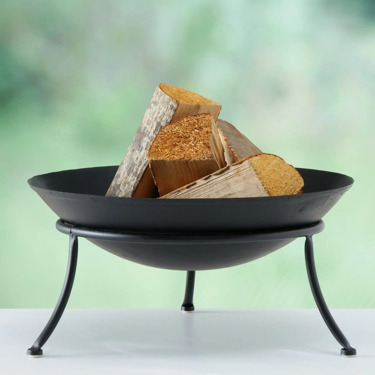 Feuerschale Ø 47 cm Feuerkorb Eisen Metall schwarz Schale Feuer Feuerstelle - Feuerschale