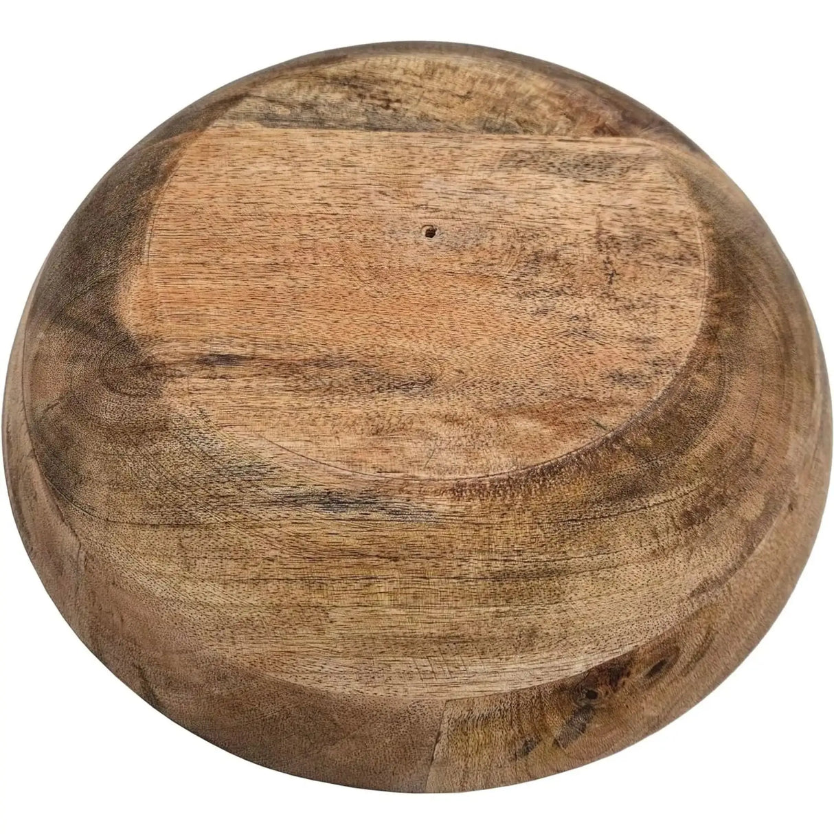 Holzschale Mangoholz Dekoschale rund Schale für Lebensmittel natur braun Ø 30 cm - Holzschale