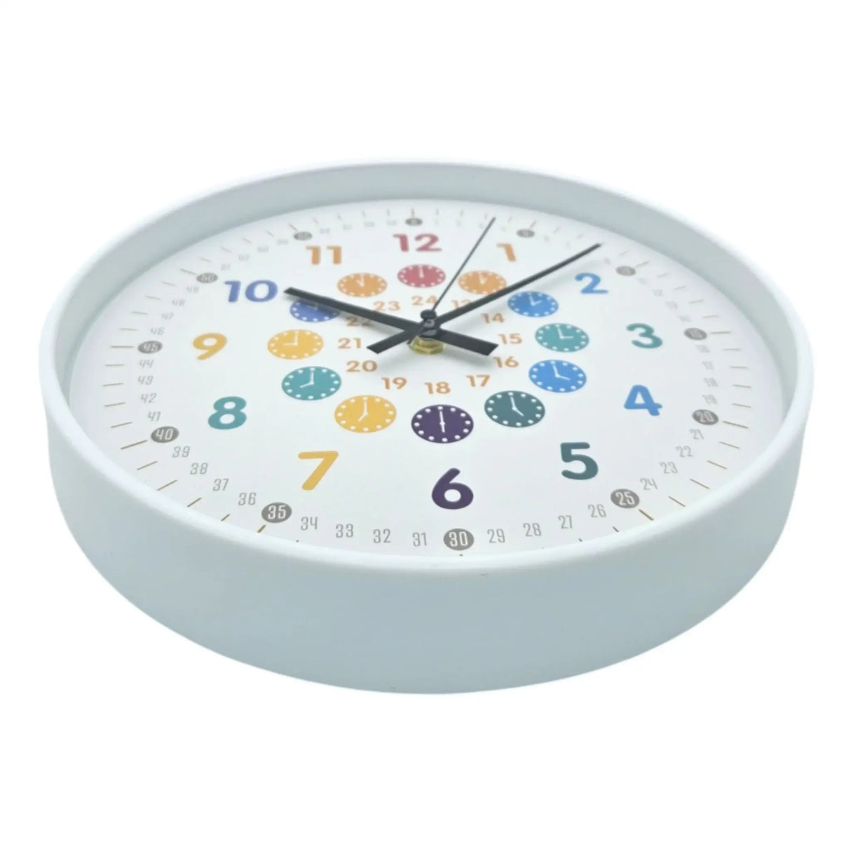 Lernuhr Kinderuhr Wanduhr bunt analoge Montessori Wanduhr Kinderzimmer Mädchen Jungen - Uhr