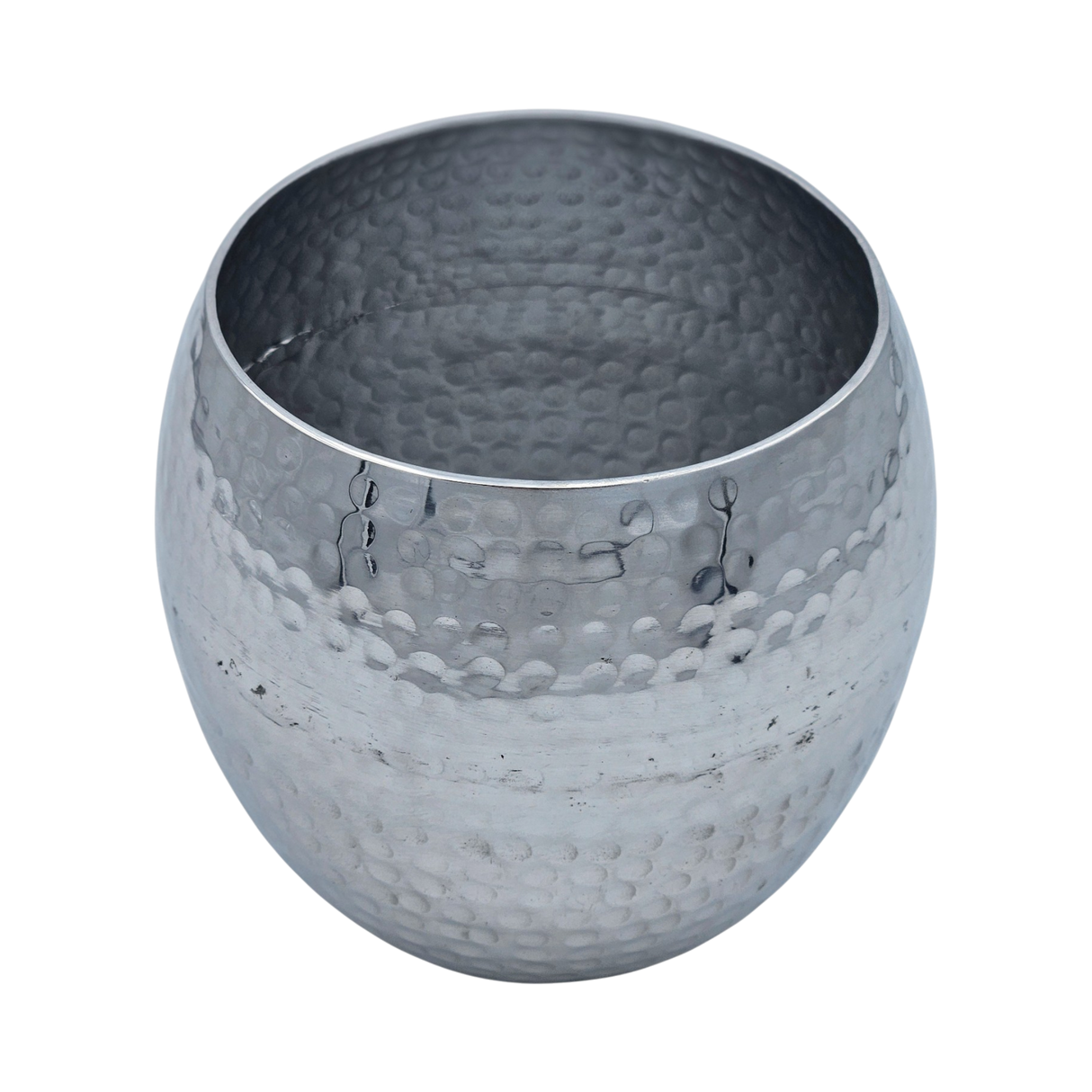 Übertopf Blumentopfe Silber Pflanztopf Deko 2er Set glänzend rund