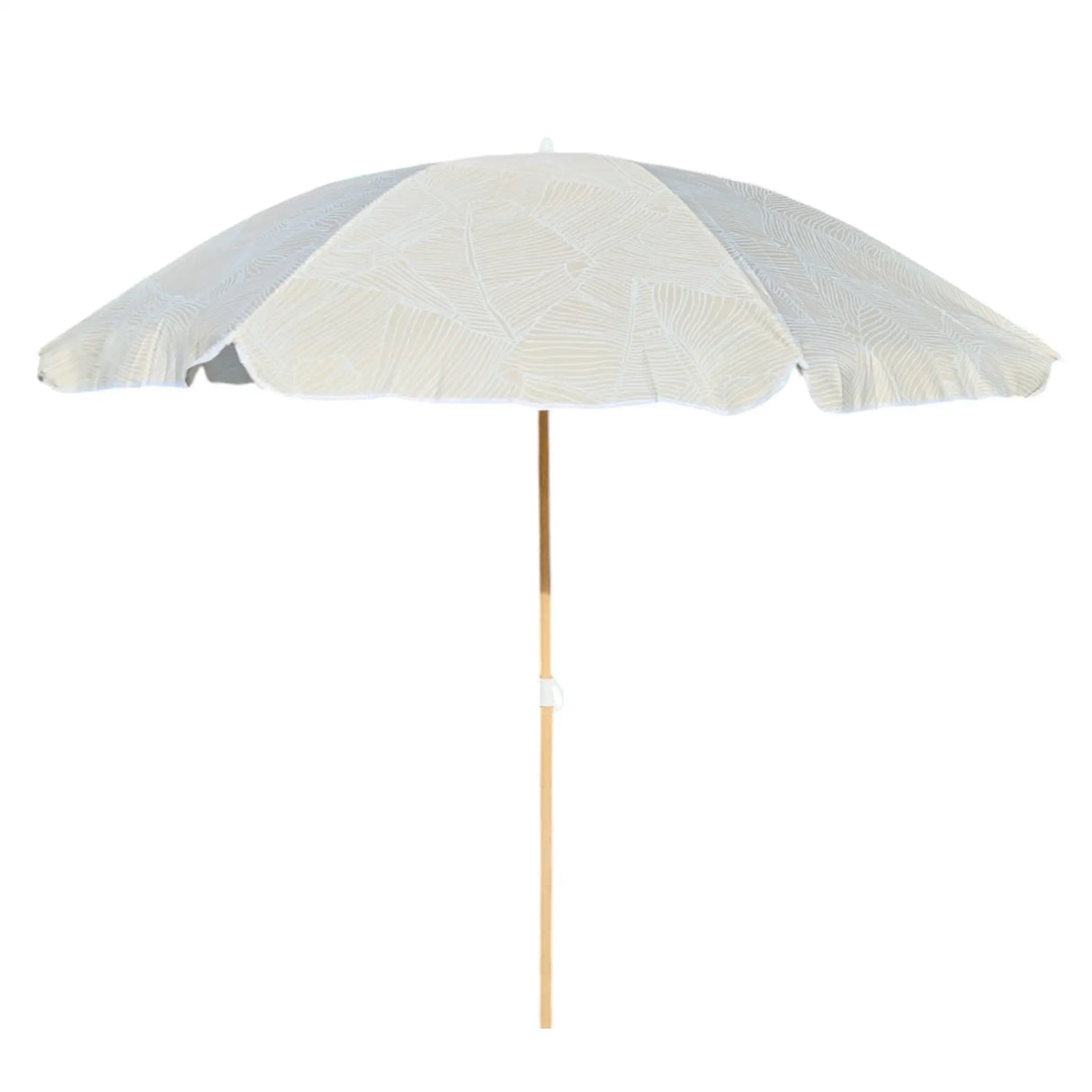 Sonnenschirm Strandschirm Balkonschirm grün creme braun 160 cm UV Schutz 30+ - Sonnenschirm
