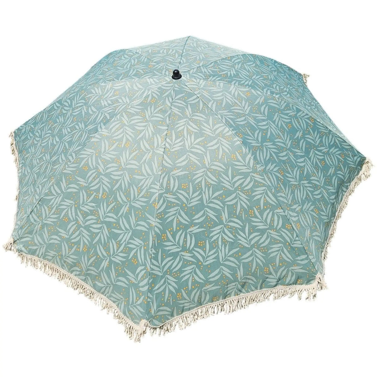 Sonnenschirm Strandschirm Schirm UV Schutz mit Tasche Fransen Grün Ø 170 cm - Sonnenschirm