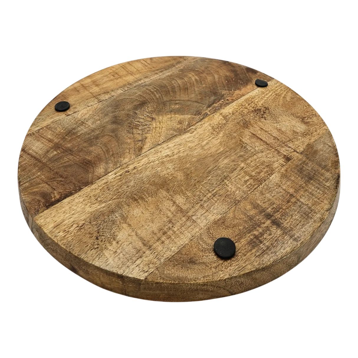 Teller Holzteller Mango Dekoteller Tischdeko Mangoholz Deko Schale Holz Ø 38 cm - Holzteller