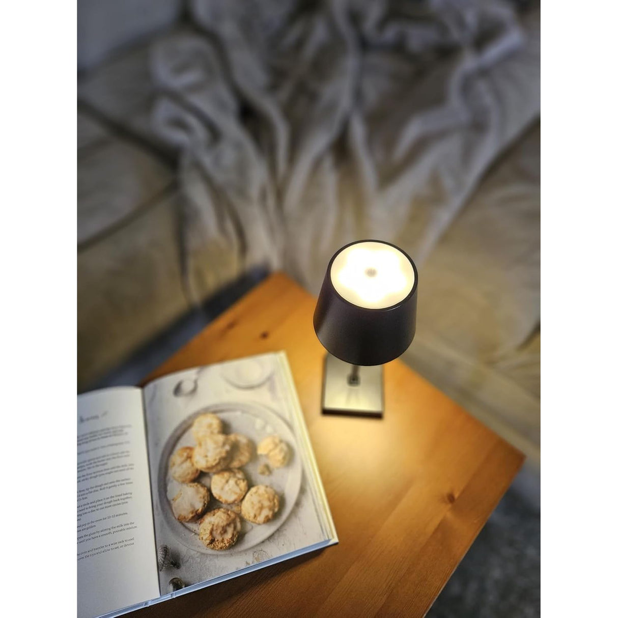 Lampe LED ohne Kabel Touch Tischleuchte Tischlampe Leuchte kabellos dimmbar