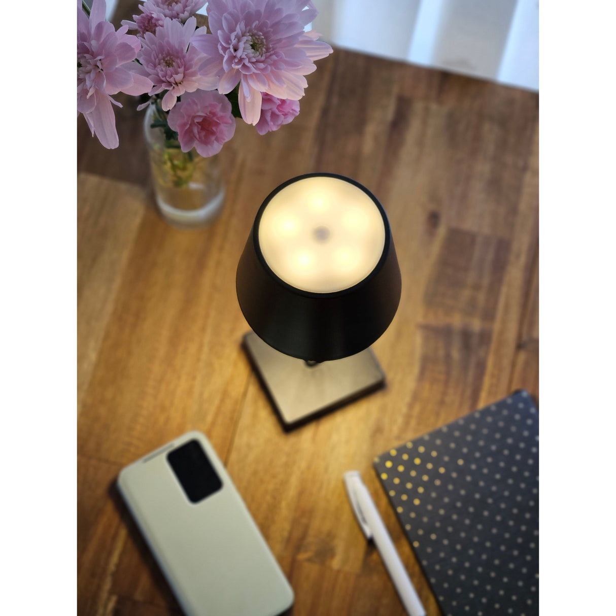 Lampe LED ohne Kabel Touch Tischleuchte Tischlampe Leuchte kabellos dimmbar