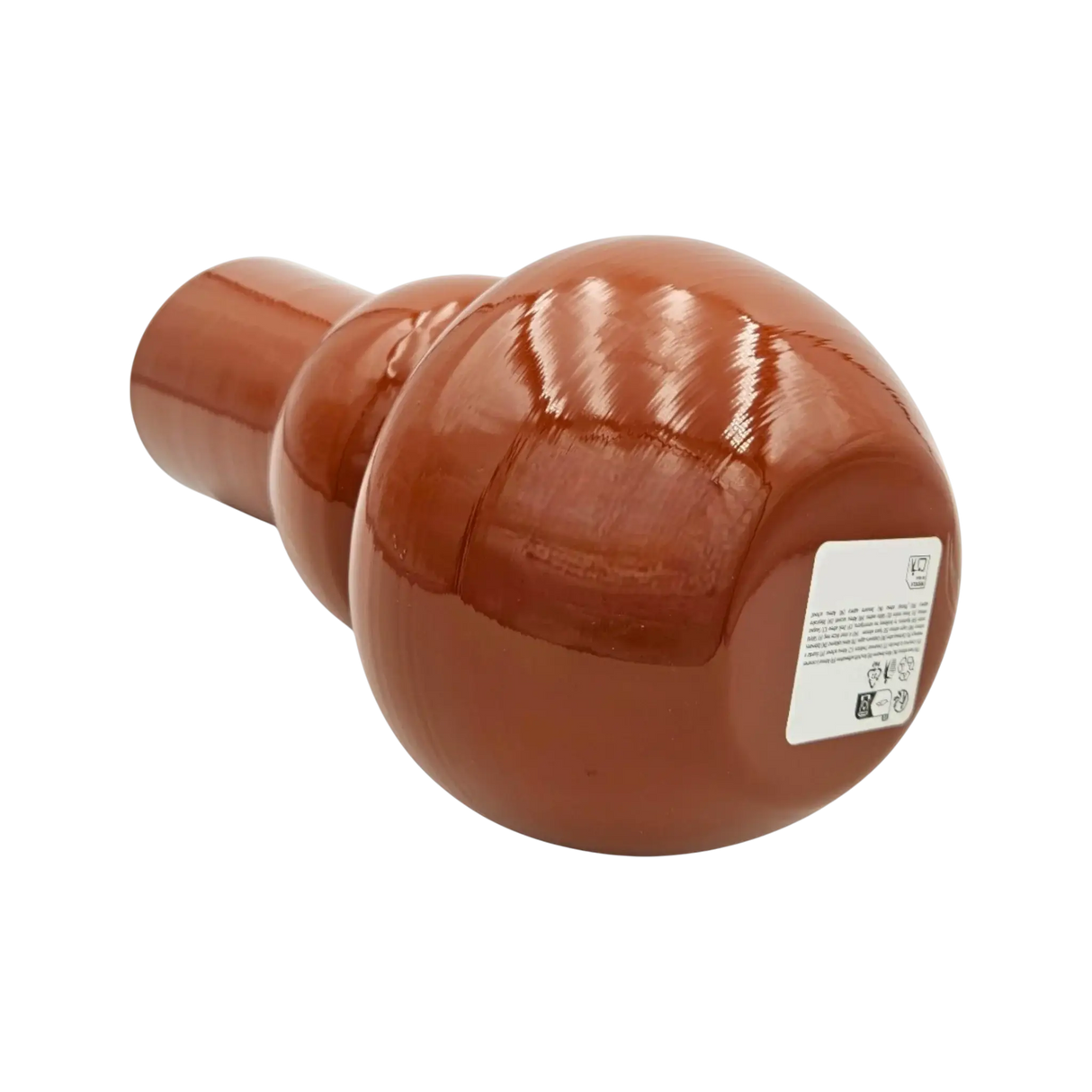 Vase Retro Zinkvase Beige Terrakotta 30x15 Blumenvase Dekovase Blumengefäß - Vase