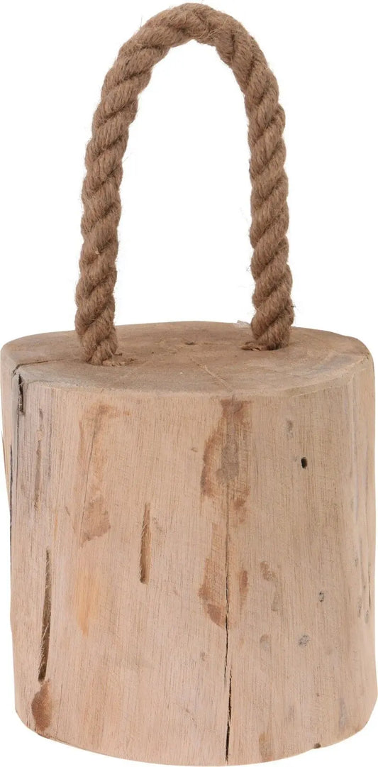 Türstopper aus Teakholz 1,4 kg Holzstamm