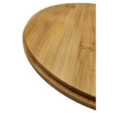 Salad bowl with cutlery bamboo grey 23 cm wooden salad cutlery grey