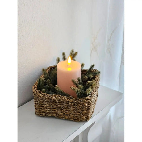 3 Körbe Aufbewahrungskörbe Seegras Korb Dekokorb braun Aufbewahrungskorb 3er Set - Seegraskorb Set