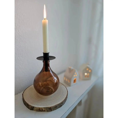 4 STÜCK Kerzenhalter für Flaschen Metall schwarz Kerze Flasche Stabkerzenhalter - Kerzenhalter