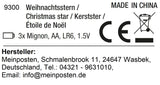 Stern Weihnachtsstern LED Ø 35 cm in&outdoor Timer weiß Beleuchtung Batterie
