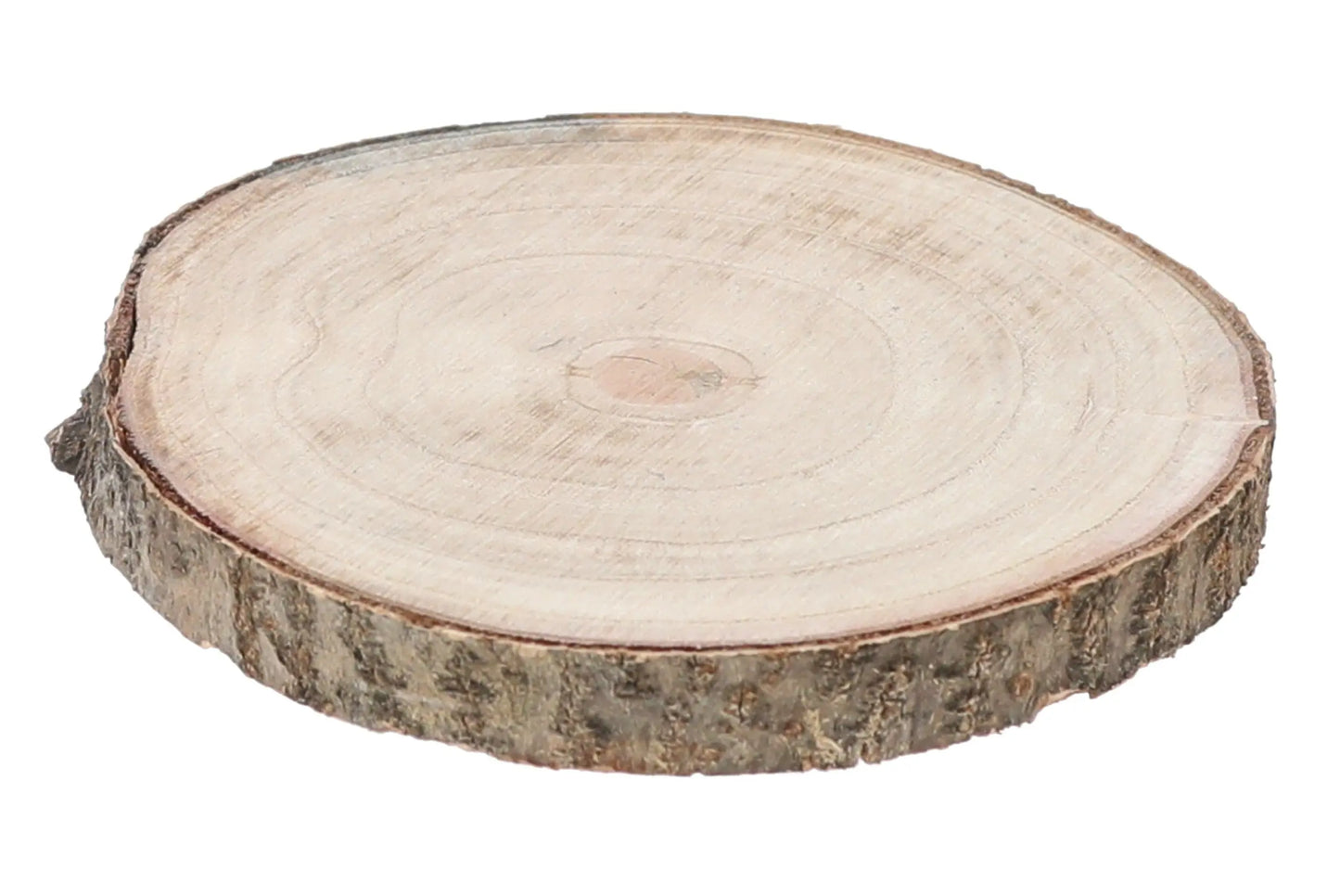 Baumscheibe Brett Holz Holzbrett Dekobrett Tablett Tischdeko  ⌀ 18 - 21 cm