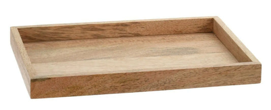 Tablett Mangoholz Holztablett Tischdeko Landhaus Dekotablett Mango Holz 33x22 cm