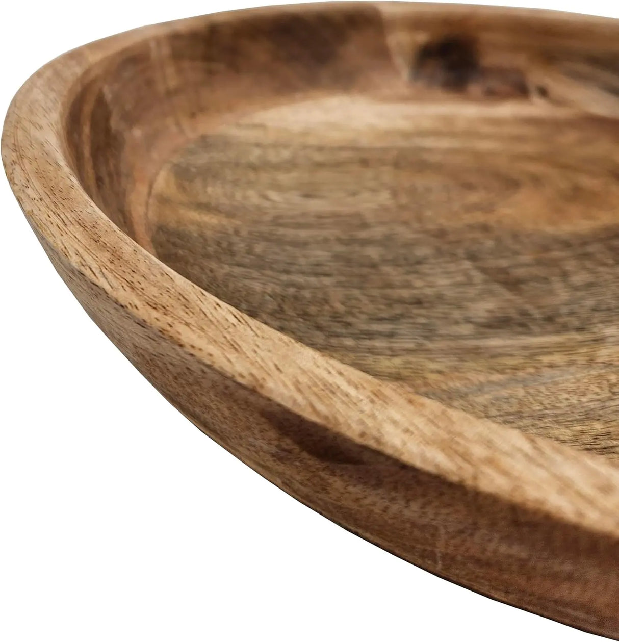 Holzschale Mangoholz Dekoschale rund Schale für Lebensmittel natur braun Ø 30 cm