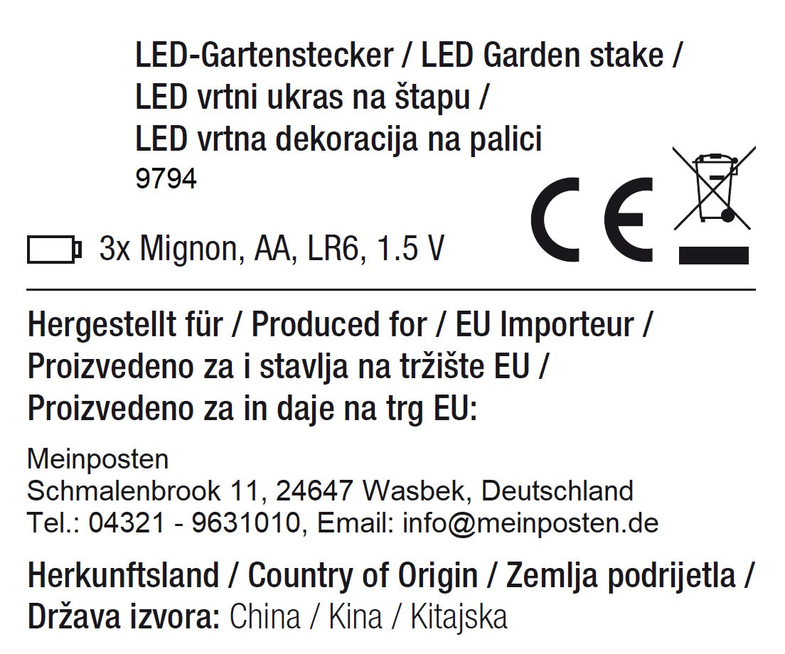 LED Gartenstecker Tannenbaum Weihnachtsbeleuchtung Beleuchtung Timer warmweiß