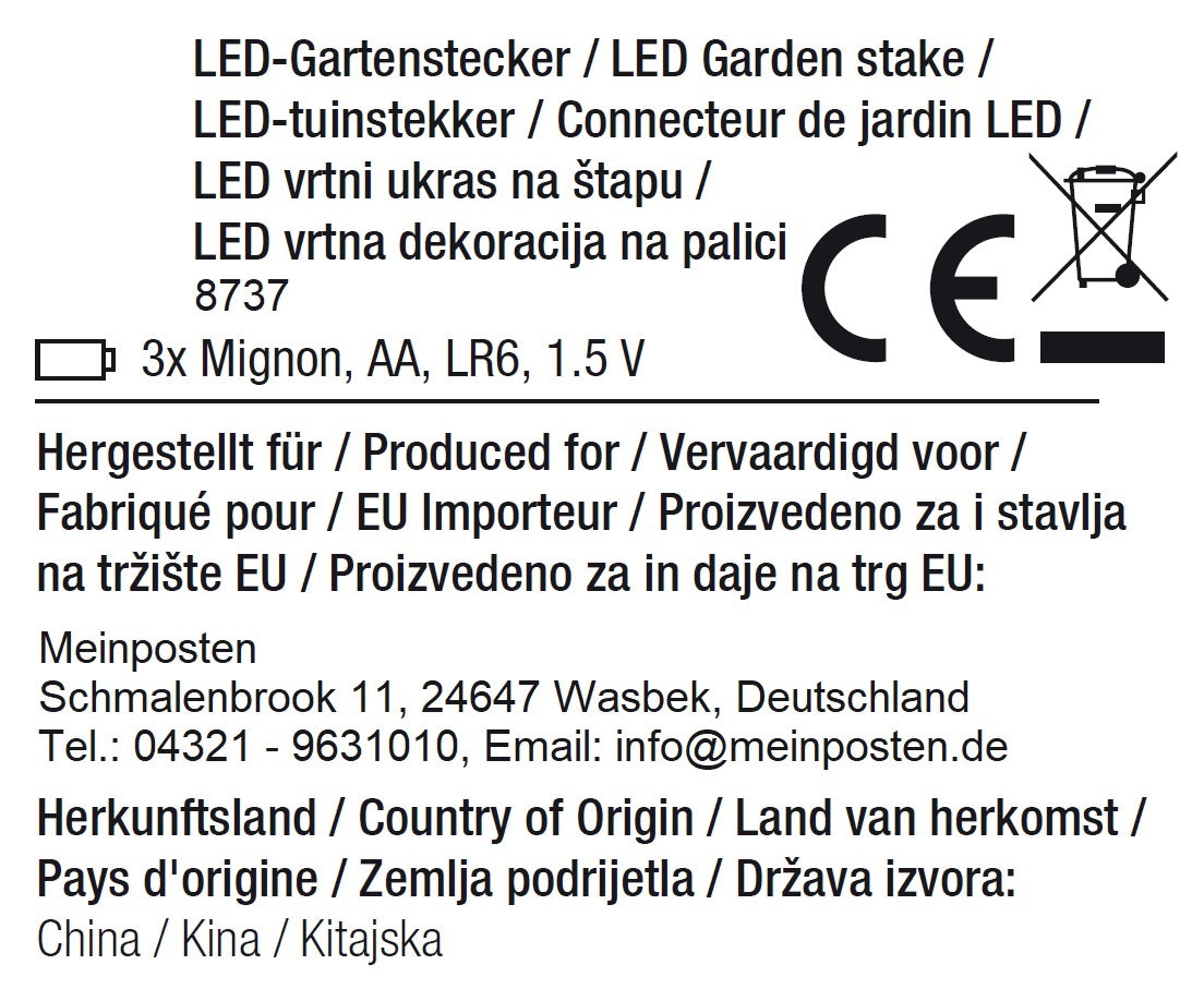 LED Gartenstecker Stern Weihnachtsbeleuchtung batteriebetrieben Timer warmweiß