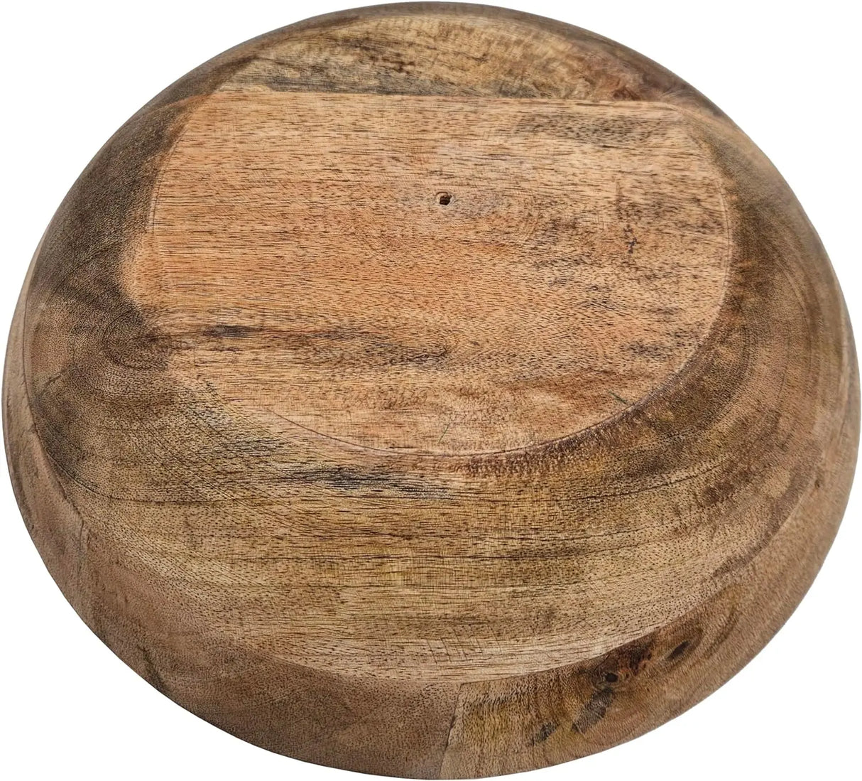 Holzschale Mangoholz Dekoschale rund Schale für Lebensmittel natur braun Ø 30 cm