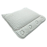 Bath pillow grey white blue bath pillow with suction cups spa bath pillow head pillow