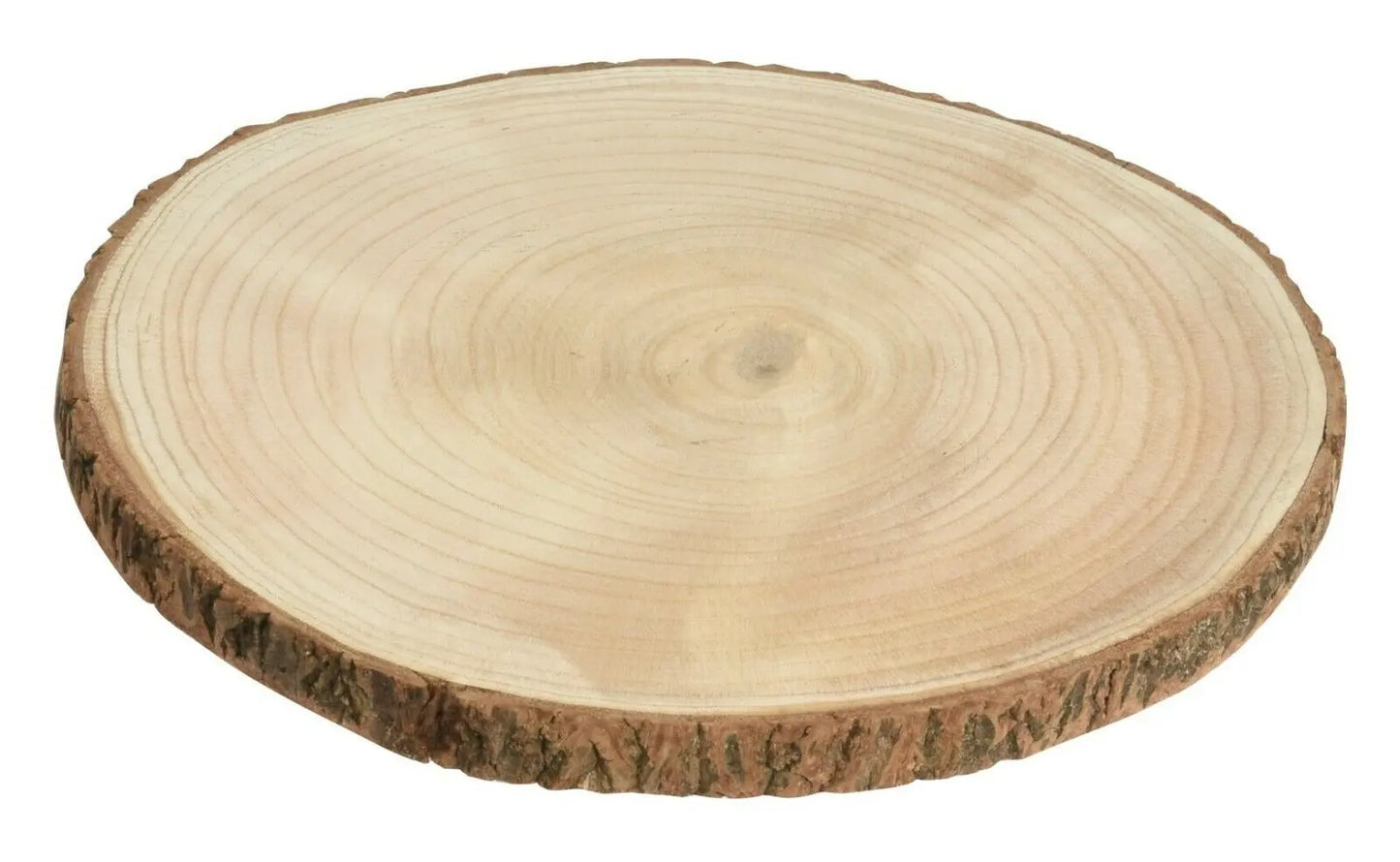 Dekobrett Baumscheibe Holz Holzbrett Brett Tablett Tischdeko Holzscheibe Ø 25 cm