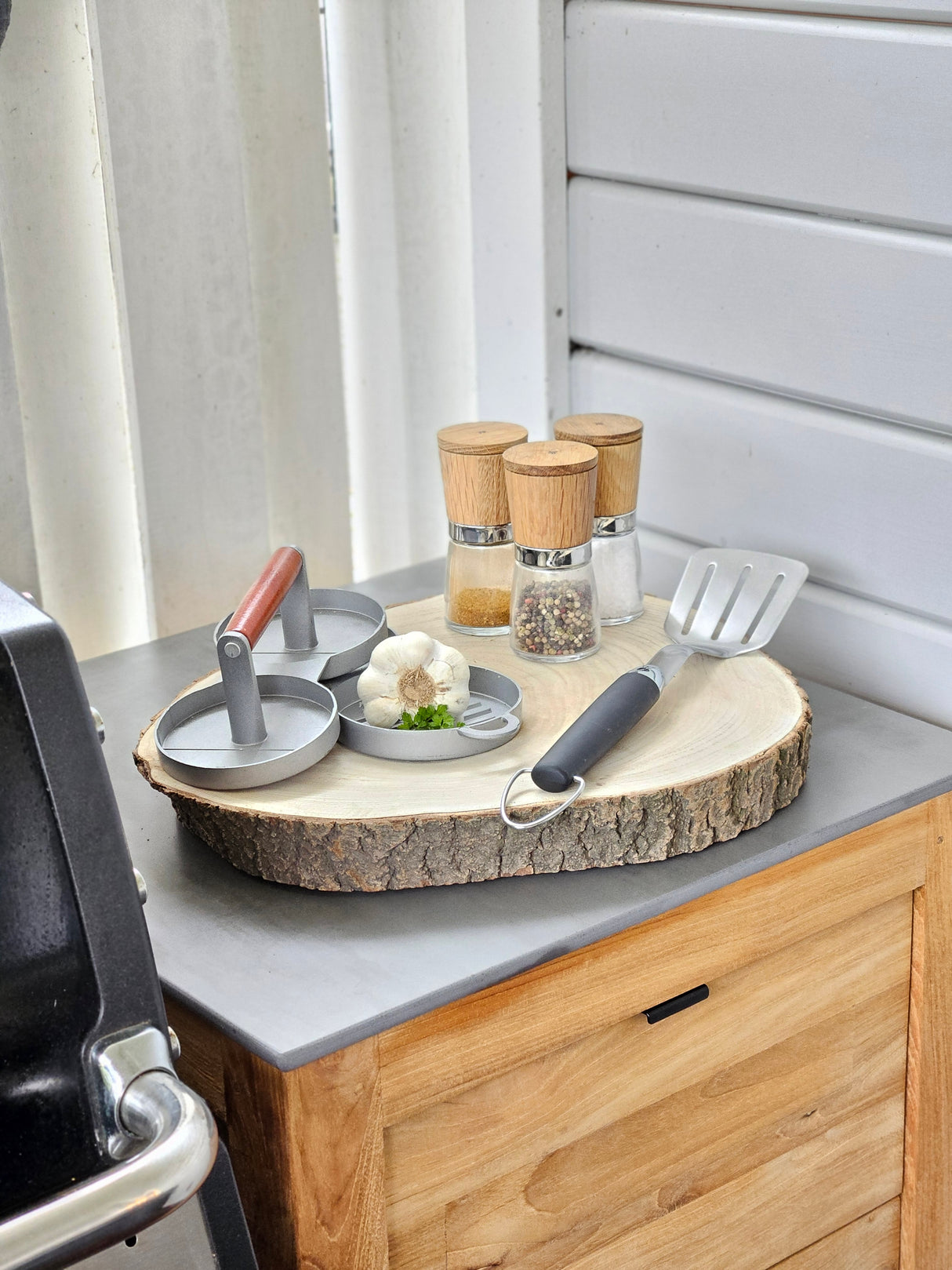 Baumscheibe Holz Holzbrett Rinde basteln Brett Tischdeko Tablett Deko Ø 36-45 cm
