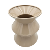 Couchtisch Beistelltisch beige 37x30 Retro Metalltisch rund kleiner Tisch Pflanztisch