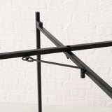 Beistelltisch Dekotisch Tabletttisch rund schwarz Metalltisch 45x40 cm