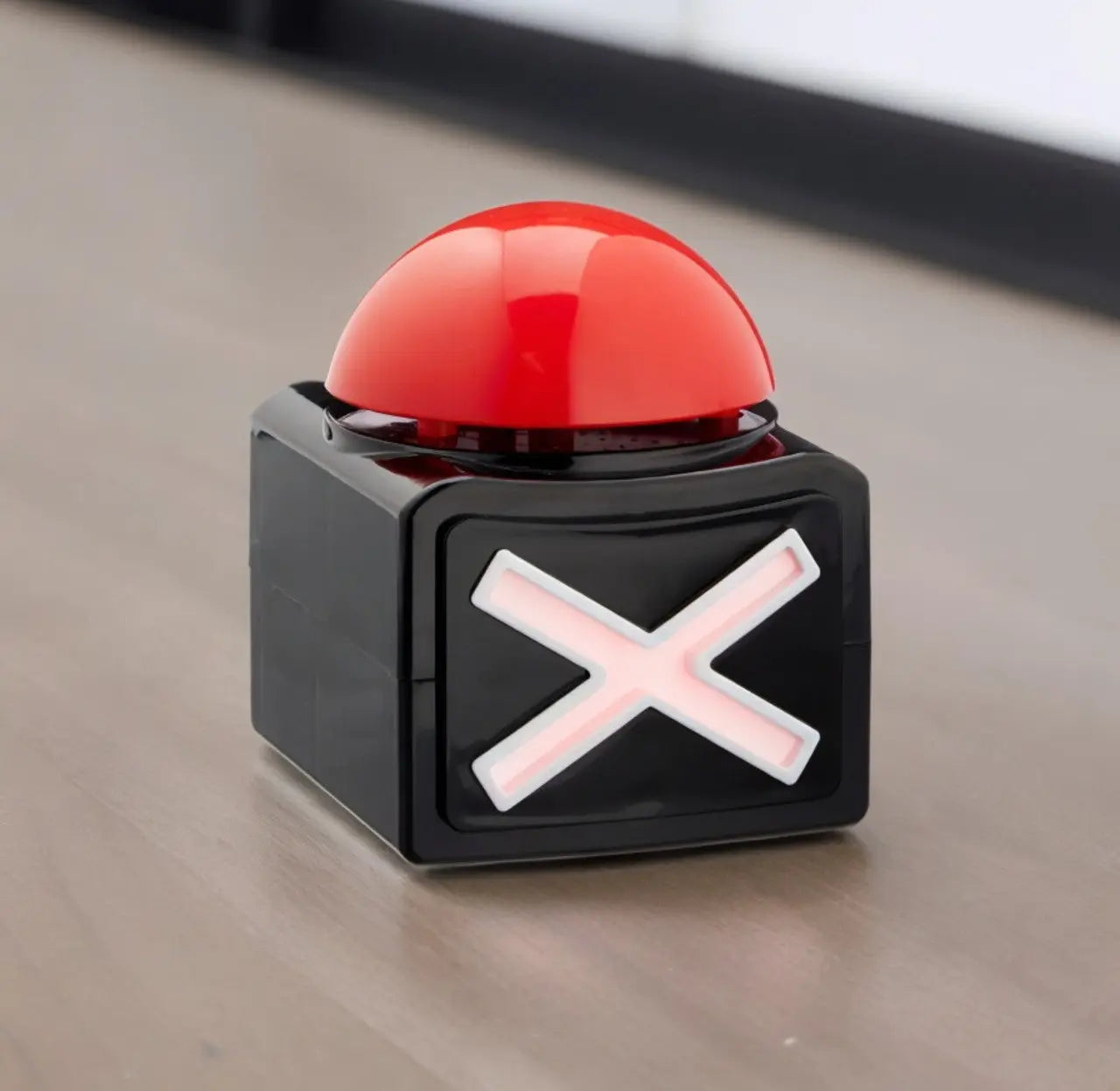 Buzzer mit Sound XL Button Alarmknopf Licht Quiz Quizspiel Party Spieleabend Duell