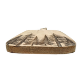 Dekobrett Mangoholz Serviertablett Tablett Wald Baum Kerzentablett 38x21 cm Mangotablett