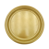 Metallteller Dekoteller rund Gold 36 cm Kerzenteller Kerzentablett Adventsteller B-Ware