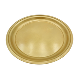 Metallteller Dekoteller rund Gold 30 cm Kerzenteller Kerzentablett Adventsteller Weihnachten