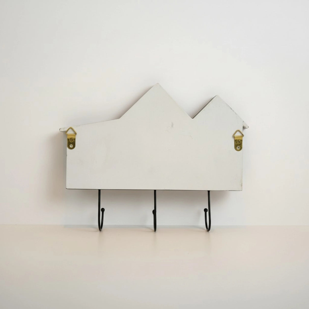 Wandgarderobe weiß Shabby Landhaus – 3 Haken 1 Schublade Haus & Stern Flurgarderobe - Garderobe