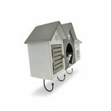 Wandgarderobe weiß Shabby Landhaus – 3 Haken 1 Schublade Haus & Stern Flurgarderobe - Garderobe