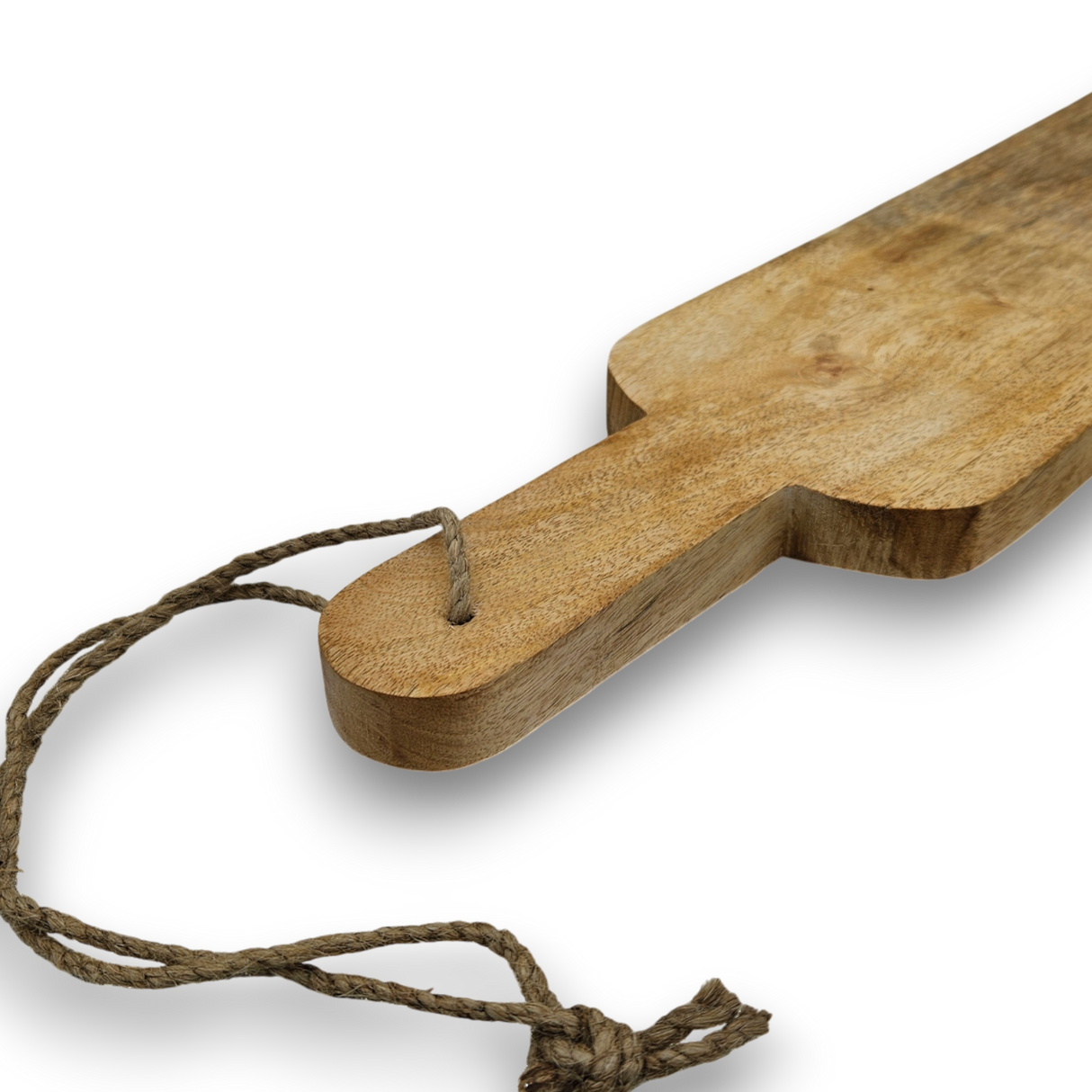 Holzbrett mit Kordel zum Aufhängen