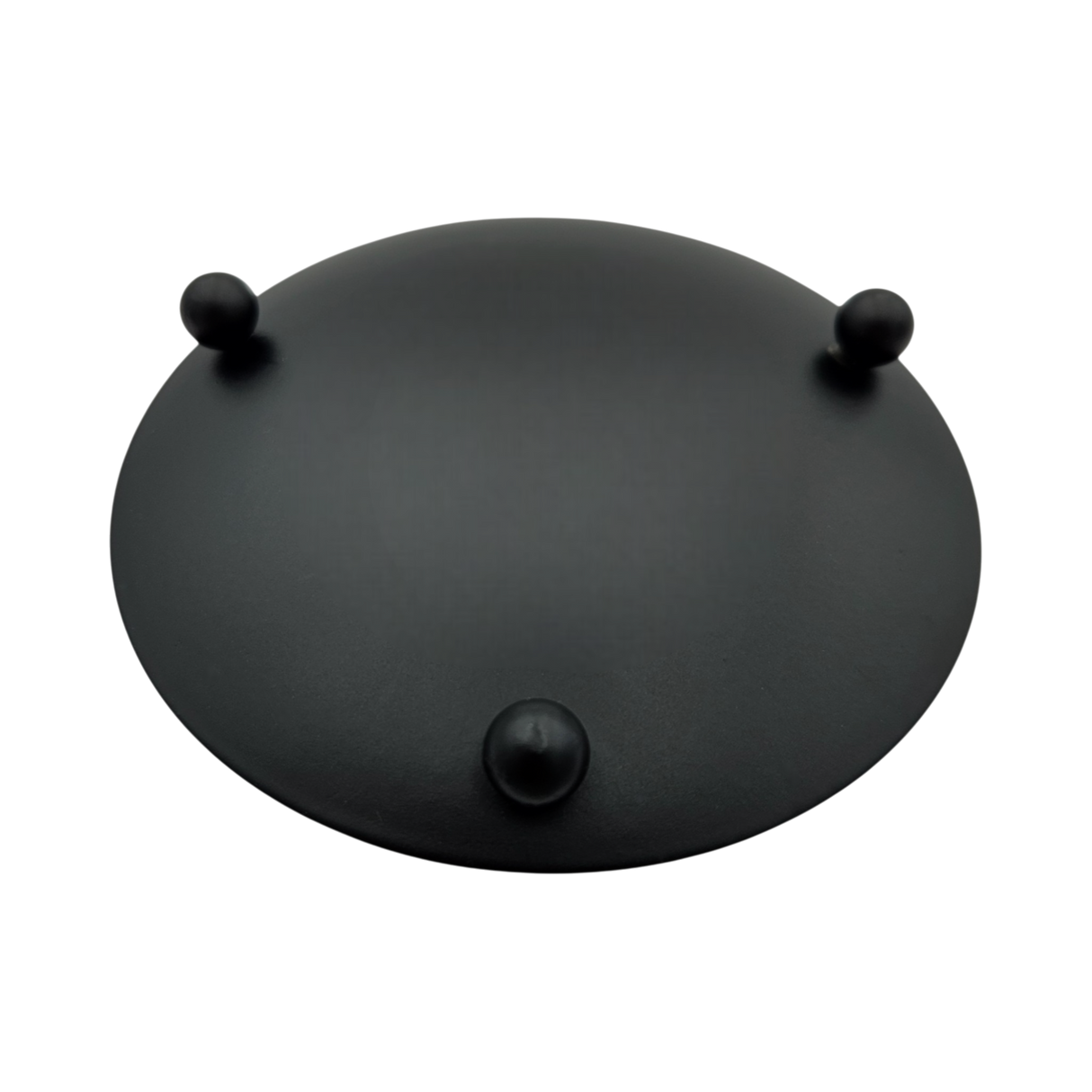 Kerzenhalter schwarz 4 Stück Stumpenkerzen Teller Kerzenteller Weihnachten 8,5 cm