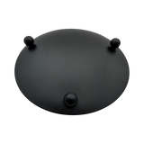 Kerzenhalter schwarz 4 Stück Stumpenkerzen Teller Kerzenteller Weihnachten 8,5 cm