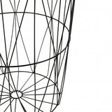 Side table metal table coffee table wire table round black 46x40 cm tray function