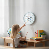 Lernuhr Kinderuhr Wanduhr bunt analoge Montessori Wanduhr Kinderzimmer Mädchen Jungen