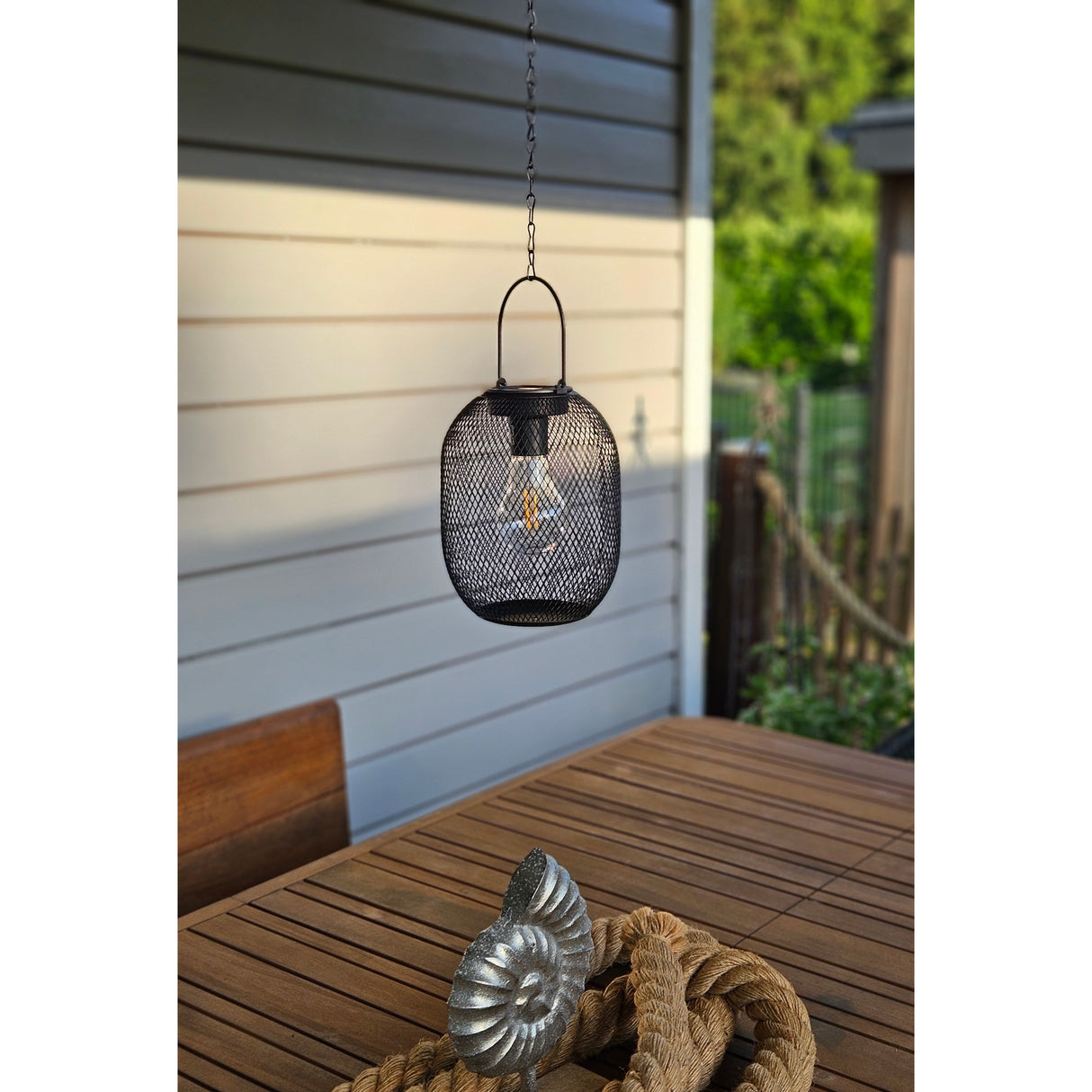 Solarleuchte Metall Gartenleuchte Gartenbeleuchtung warm weiß schwarz Lampe