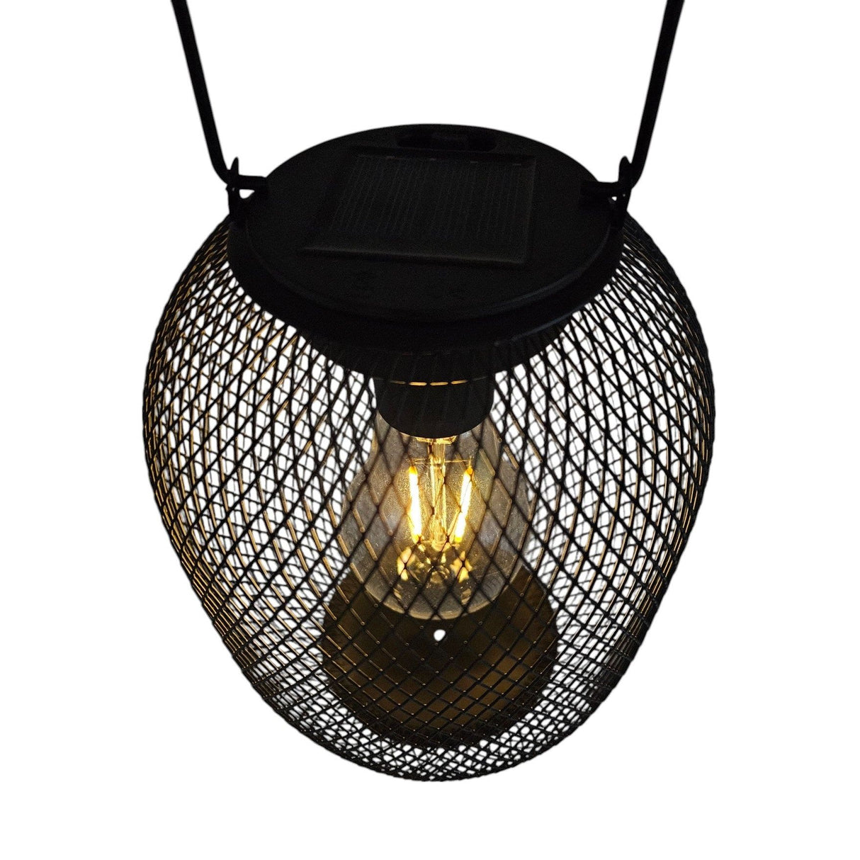 Solarleuchte Metall Gartenleuchte Gartenbeleuchtung warm weiß schwarz Lampe