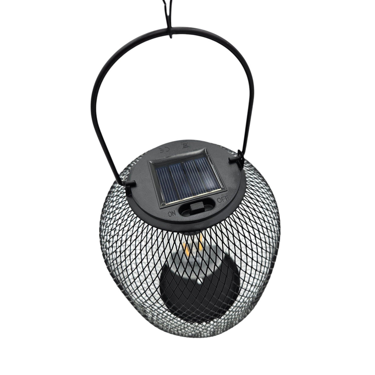 Solarleuchte Metall Gartenleuchte Gartenbeleuchtung warm weiß schwarz Lampe