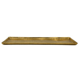 Tray decoration metal 44x13 cm gold candle tray decorative tray decorative bowl rectangular