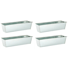 Pflanzkästen für Palette Paletten Pflanzkasten Palettenbeet Blumenkasten Kästen Zink 4 Stück - Pflanzkästen für Paletten