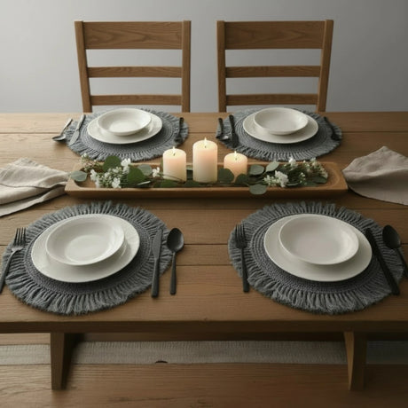 Platzset grau Miamonda  vier Stück zum kaufen auf Esstisch