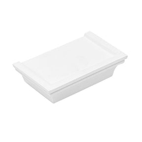 Wandregal weiß Landhaus Bücherregal 15-61 cm Wandboard Hängeregal Schweberegal - M: 15x10x4 cm - Wandregal