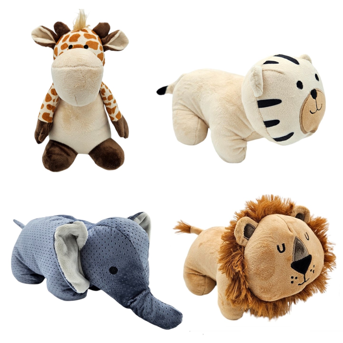 Türstopper Giraffe Löwe Elefant Tiger Tiere Türpuffer Creme Braun Grau Boden