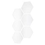 Mirror wall mirror hexagonal set of 6 mirror tiles SELF-ADHESIVE 18x21 cm