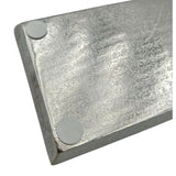Tray decoration metal 44x13 cm silver candle tray decorative tray decorative bowl rectangular